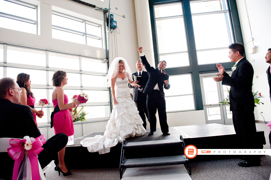 Tiffany and Jackson, wedding ceremony at the Bell Harbor in Seattle