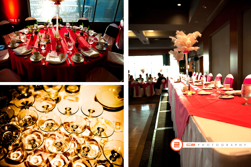 Tiffany and Jackson's wedding reception at the Bell Harbor