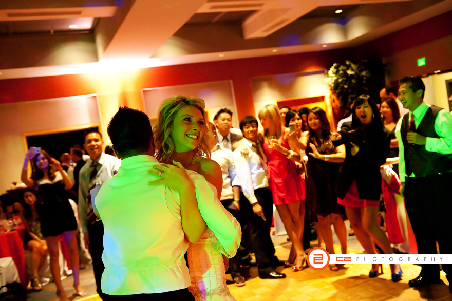 Tiffany and Jackson's wedding reception at the Bell Harbor