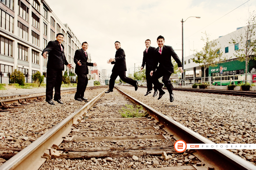 Jackson and guys floating on air