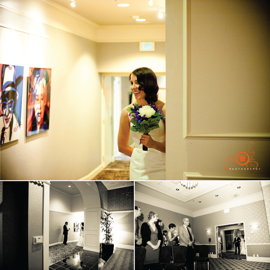 Bride First Look Seattle Alexis Wedding